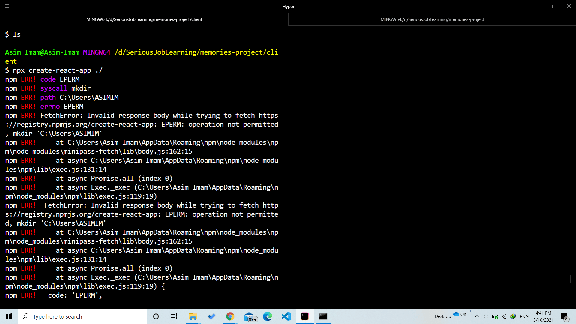 javascript How can I unset this command "npm config set cache "C