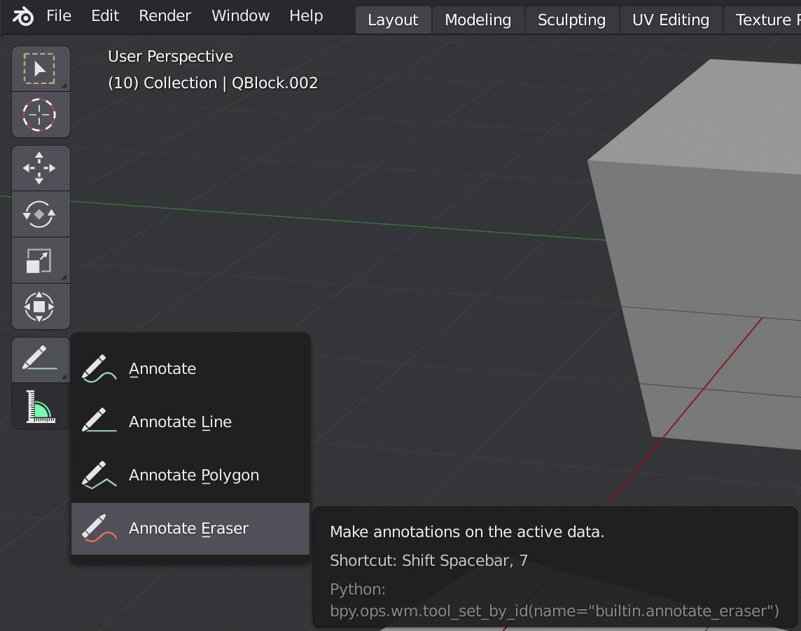 The shortcuts of annotation tools changed itself Blender Stack Exchange