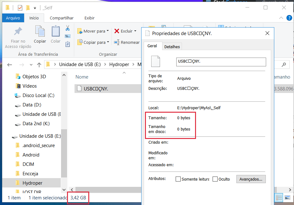 windows 10 My folder turned into a 'USB***' file Super User