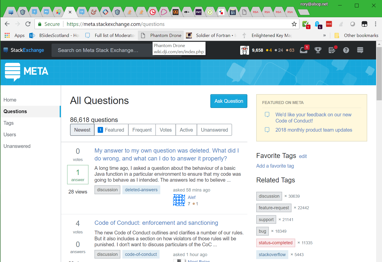 A couple of sites have messed up formatting Meta Stack Exchange