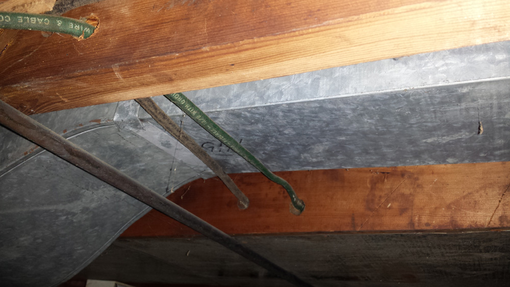 electrical Crossing cold air return ducts with romex Home