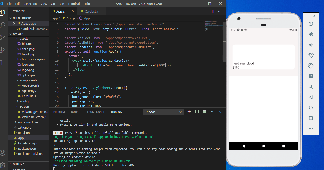 getting error when passing through path in image in react