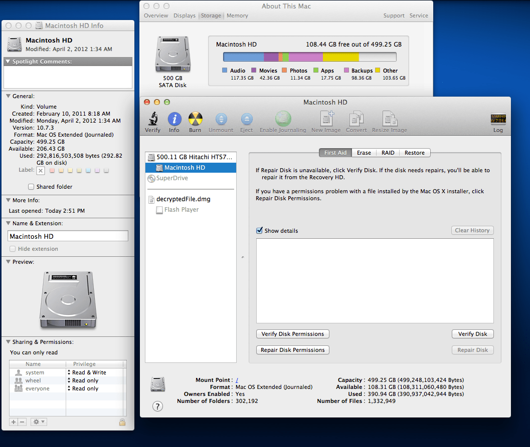 macos How to fix Disk Utility, About This Mac, and Finder that disagree on hard drive space