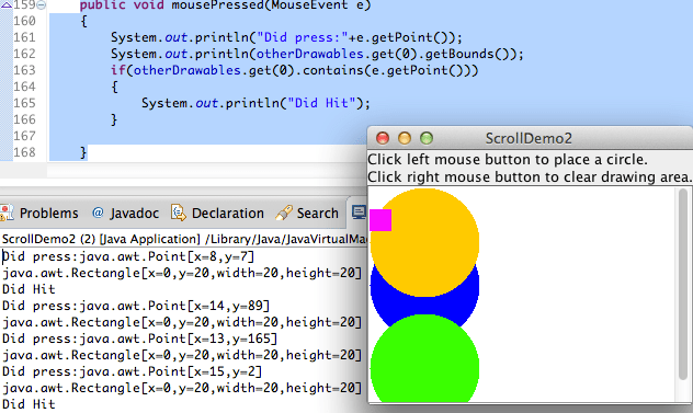 swing Java hittest behaving strangely Stack Overflow