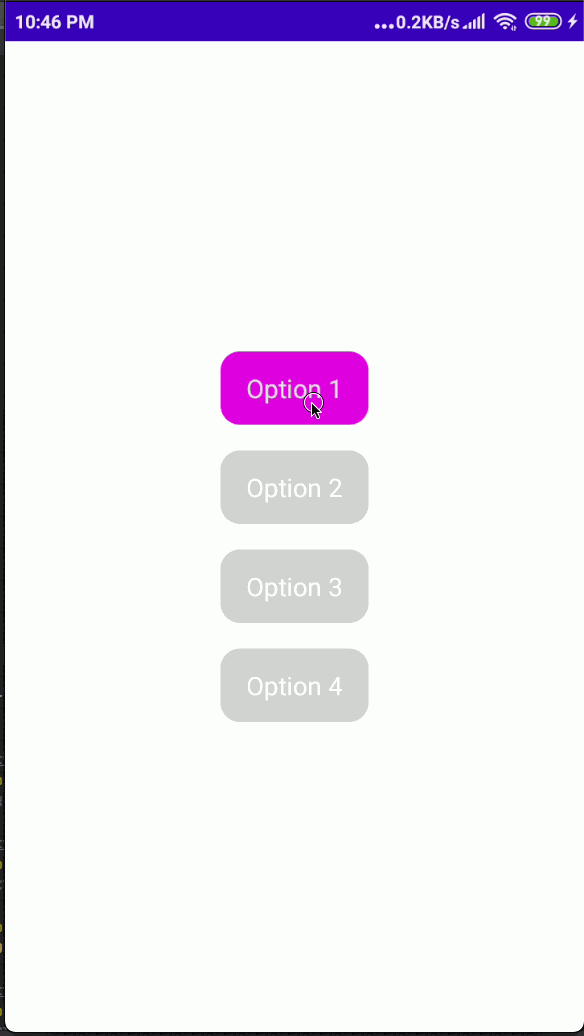 android Create Toggle Button Group in Jetpack Compose without Radio