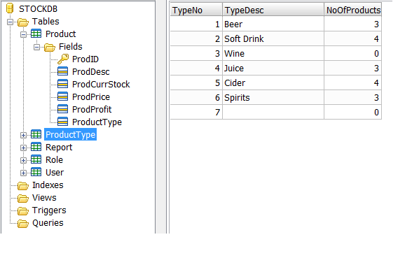 c Arrange the products according to their product type in listview