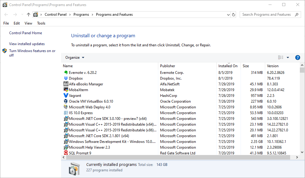 What's the differences between these two types of application on