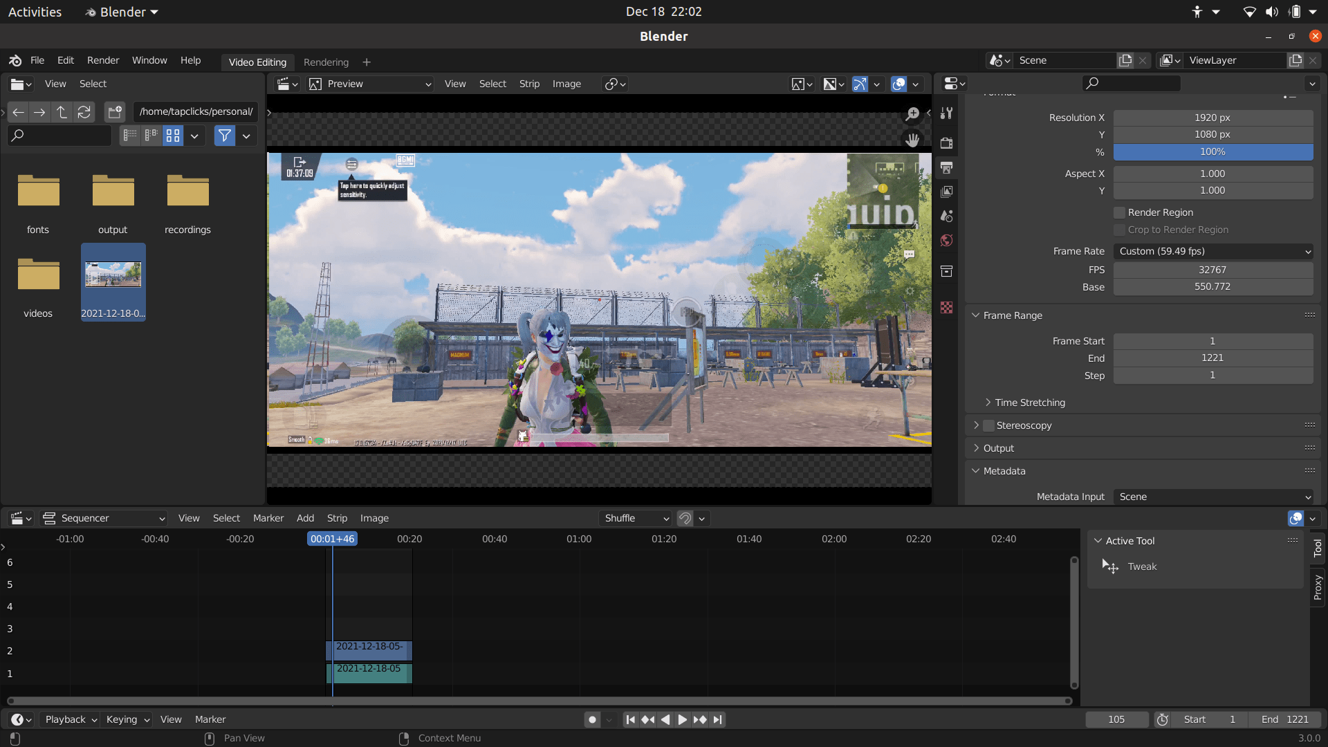 rendering I am getting single image for the entire video which i