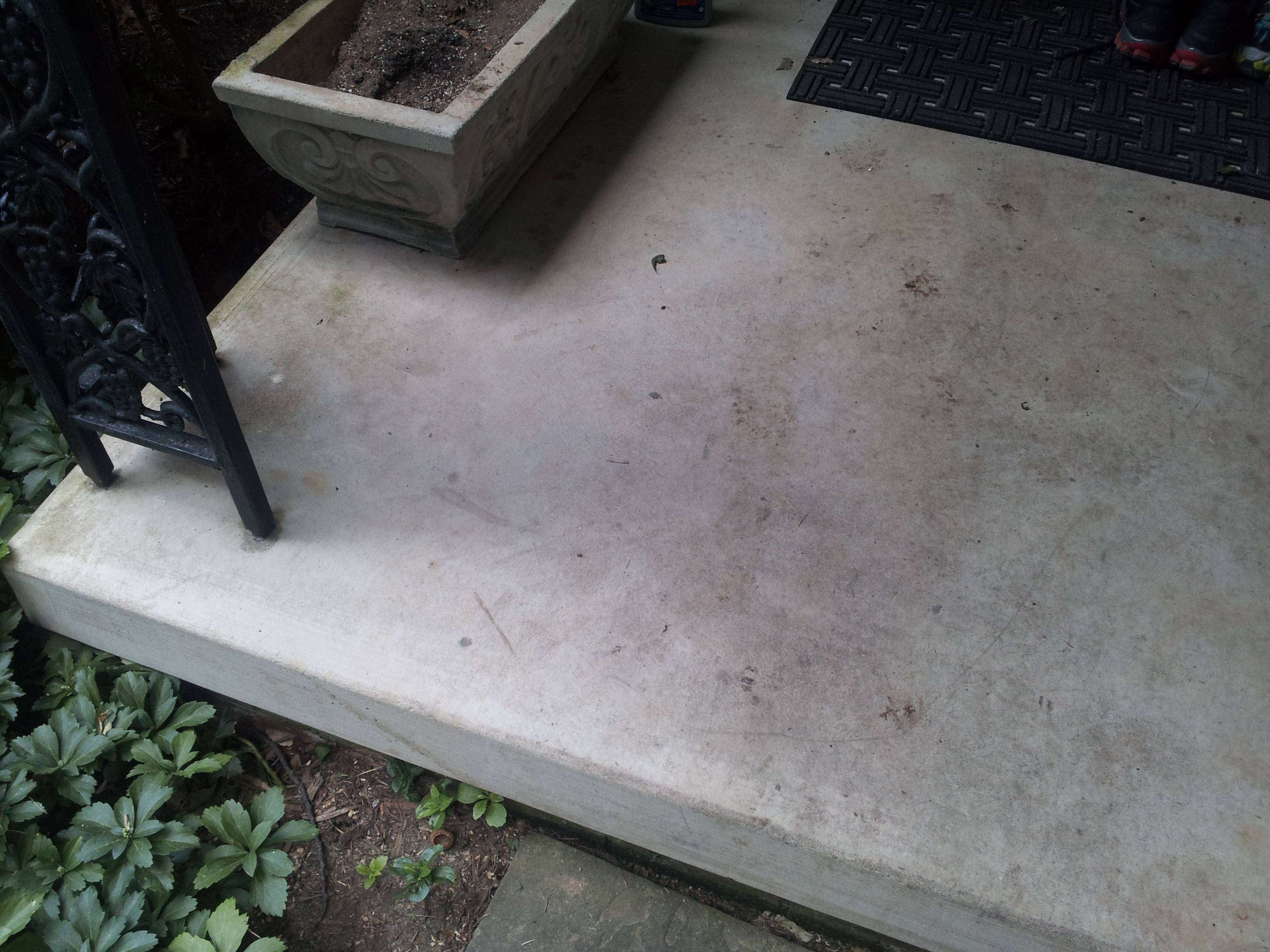 What is the best way to lay brick pavers on concrete porch Home