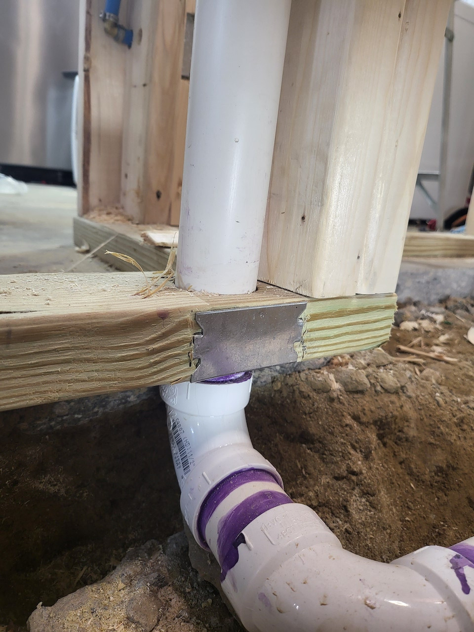 plumbing How should my nail protection plates be improved to pass