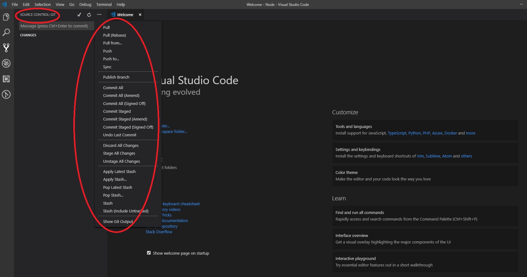 git VSCode，Perforce "SOURCE CONTROL No source control providers