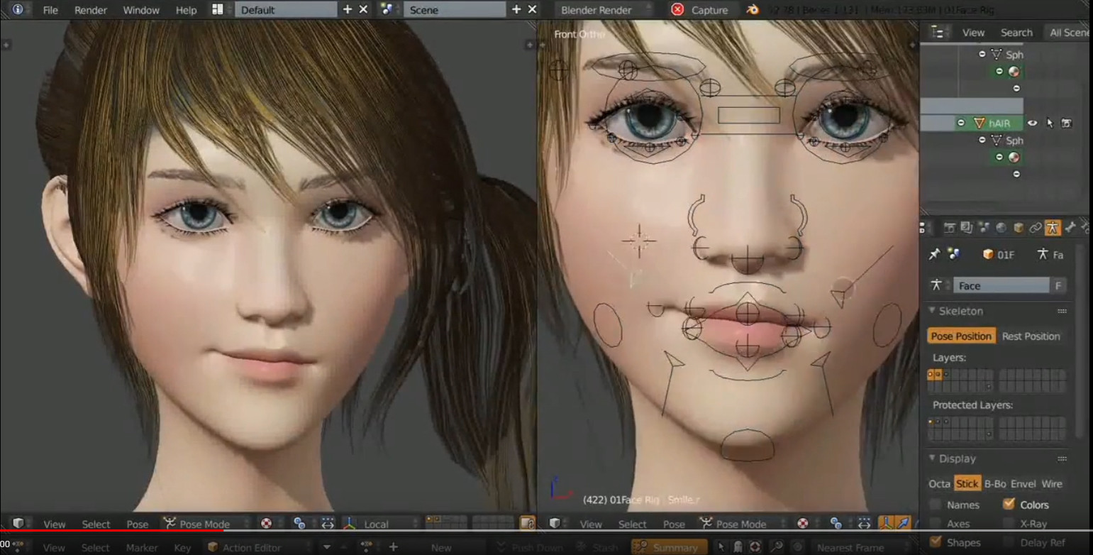How to get this Facial Rigging? see attached image Blender Stack Exchange