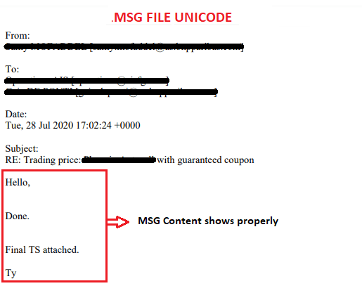 javascript Node JS Decoding Outlook msg file (not unicode format