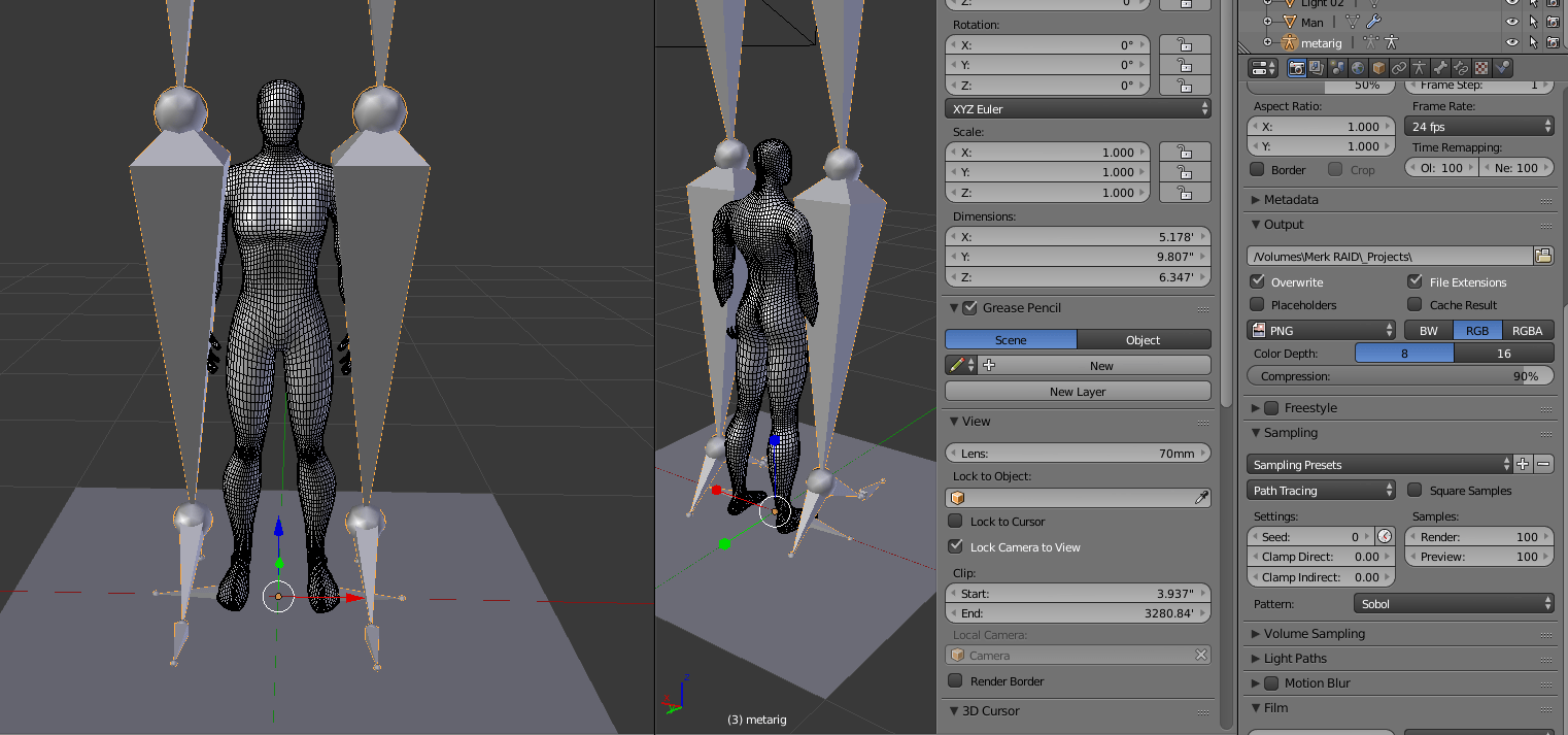 blender internal render engine bone bigger than armature Blender