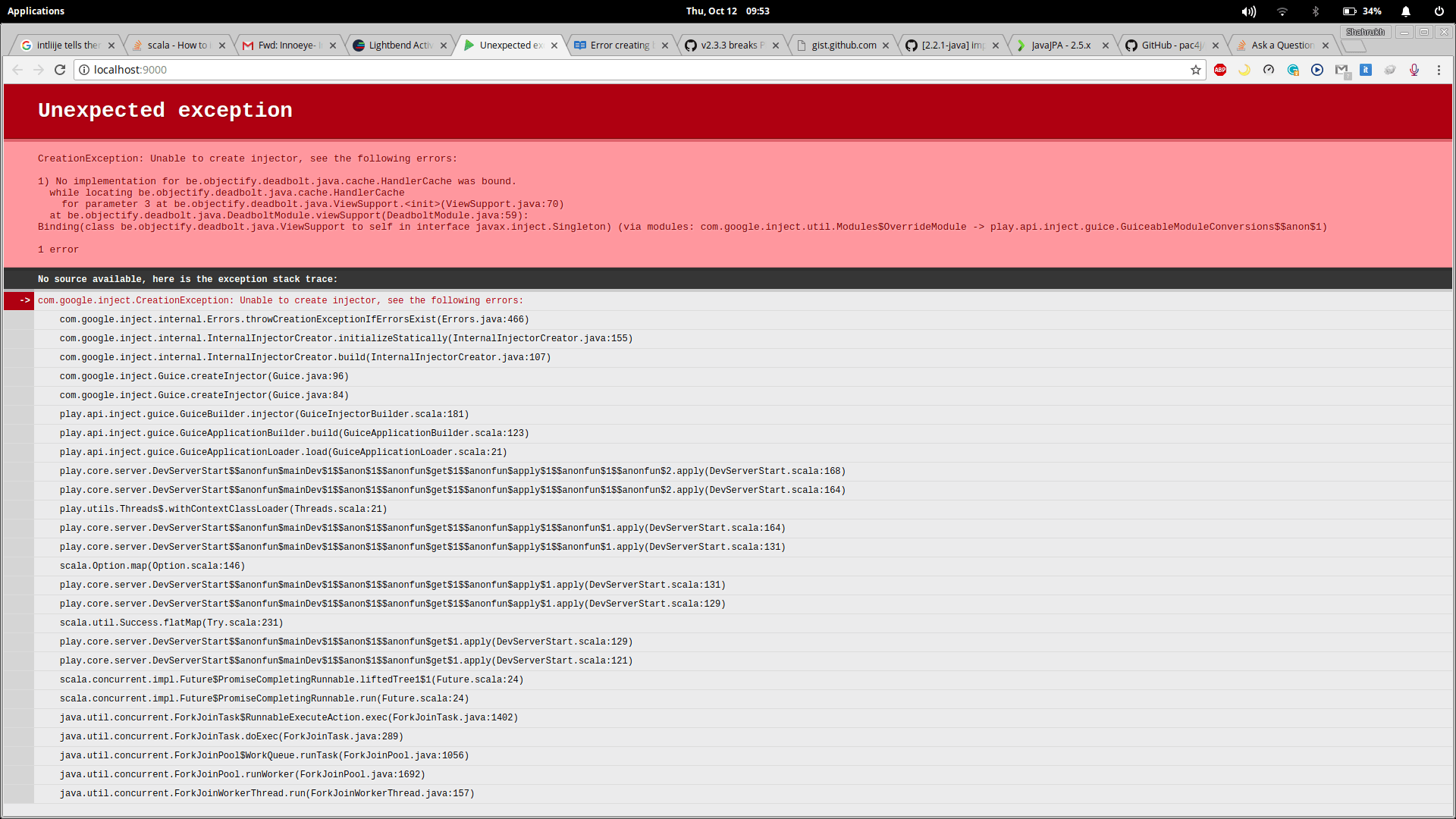 java integration of deadbolt with play framework 2.5 Stack Overflow