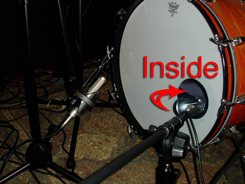 microphones Mic inside the drum vs outside the drum Music Practice