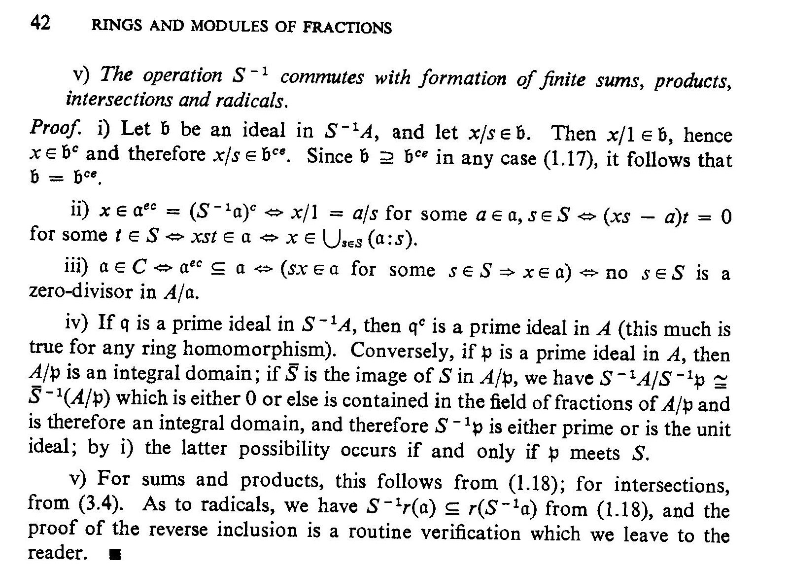 Questions of the book Introduction to commutative algebra