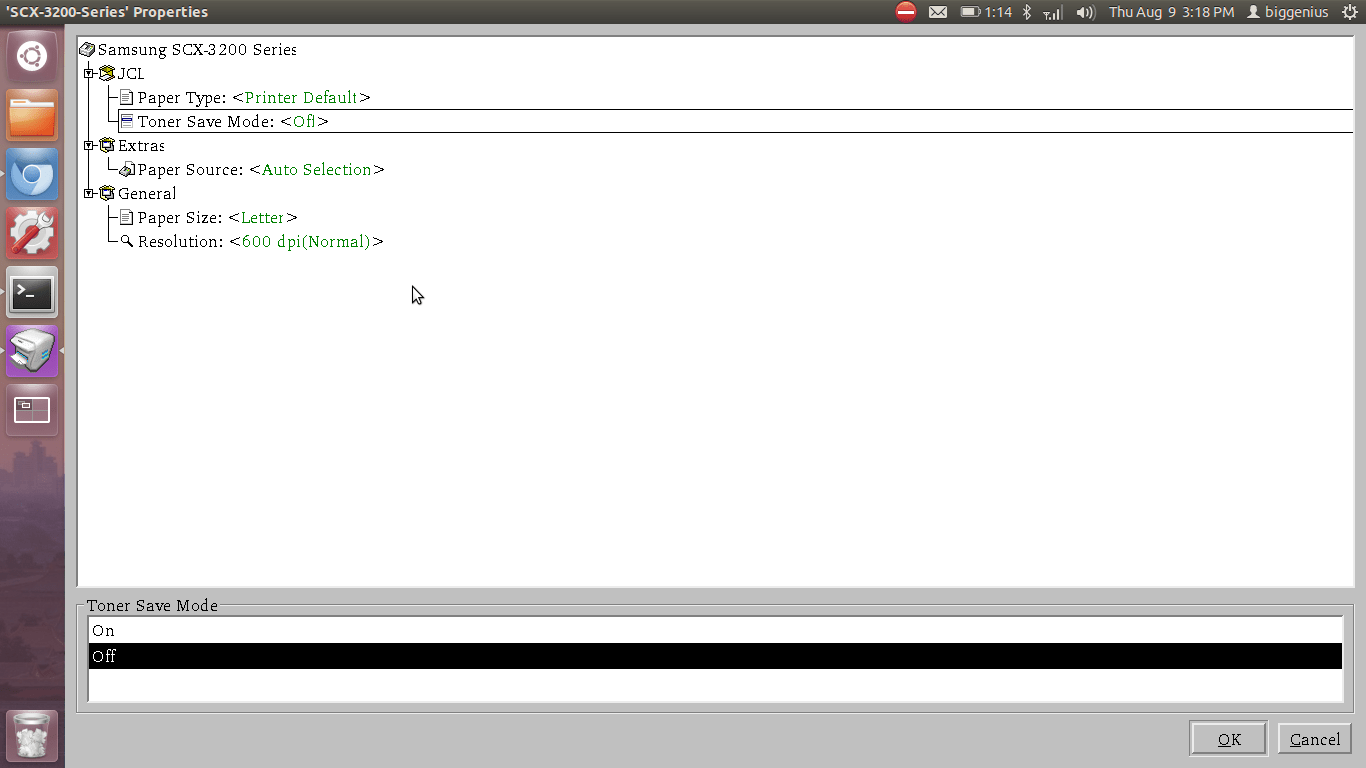 drivers How do I get duplex printing working on a Samsung SCX 3201 G