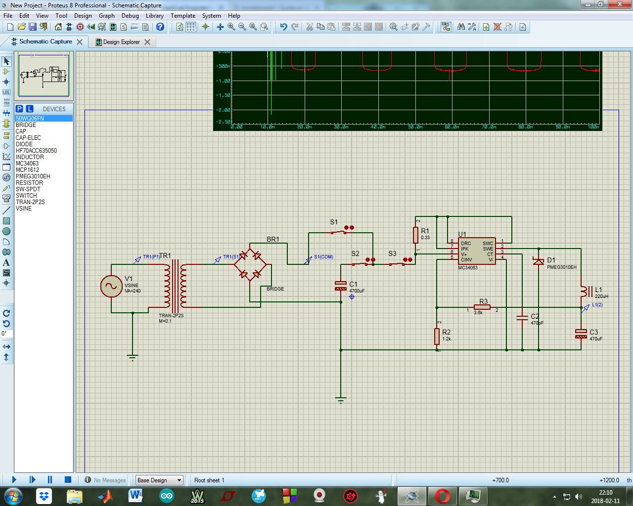 Switching power supply simulation problem Electrical Engineering