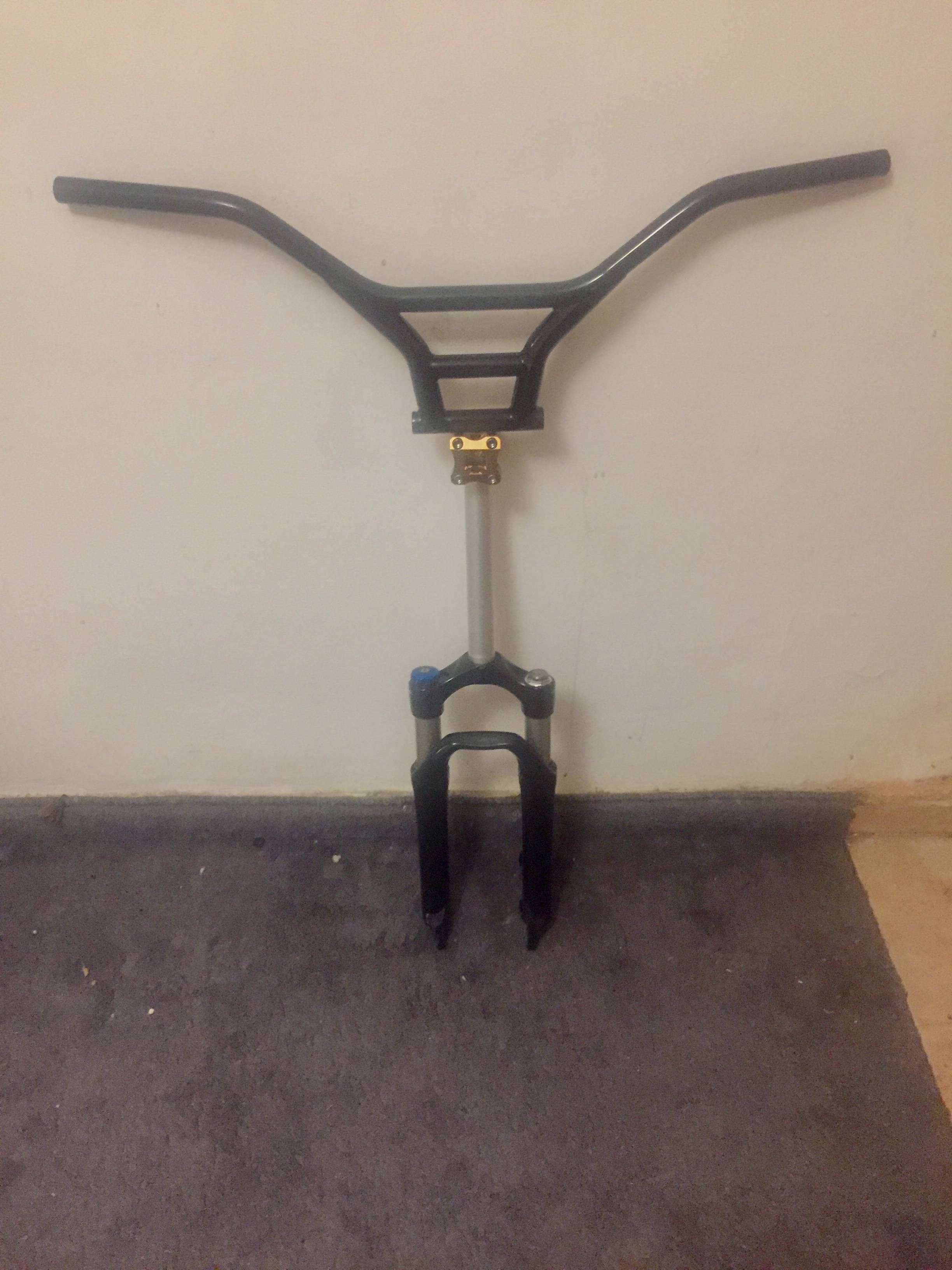 compatibility Is it possible to use BMX steerer (stem+handlebars) on