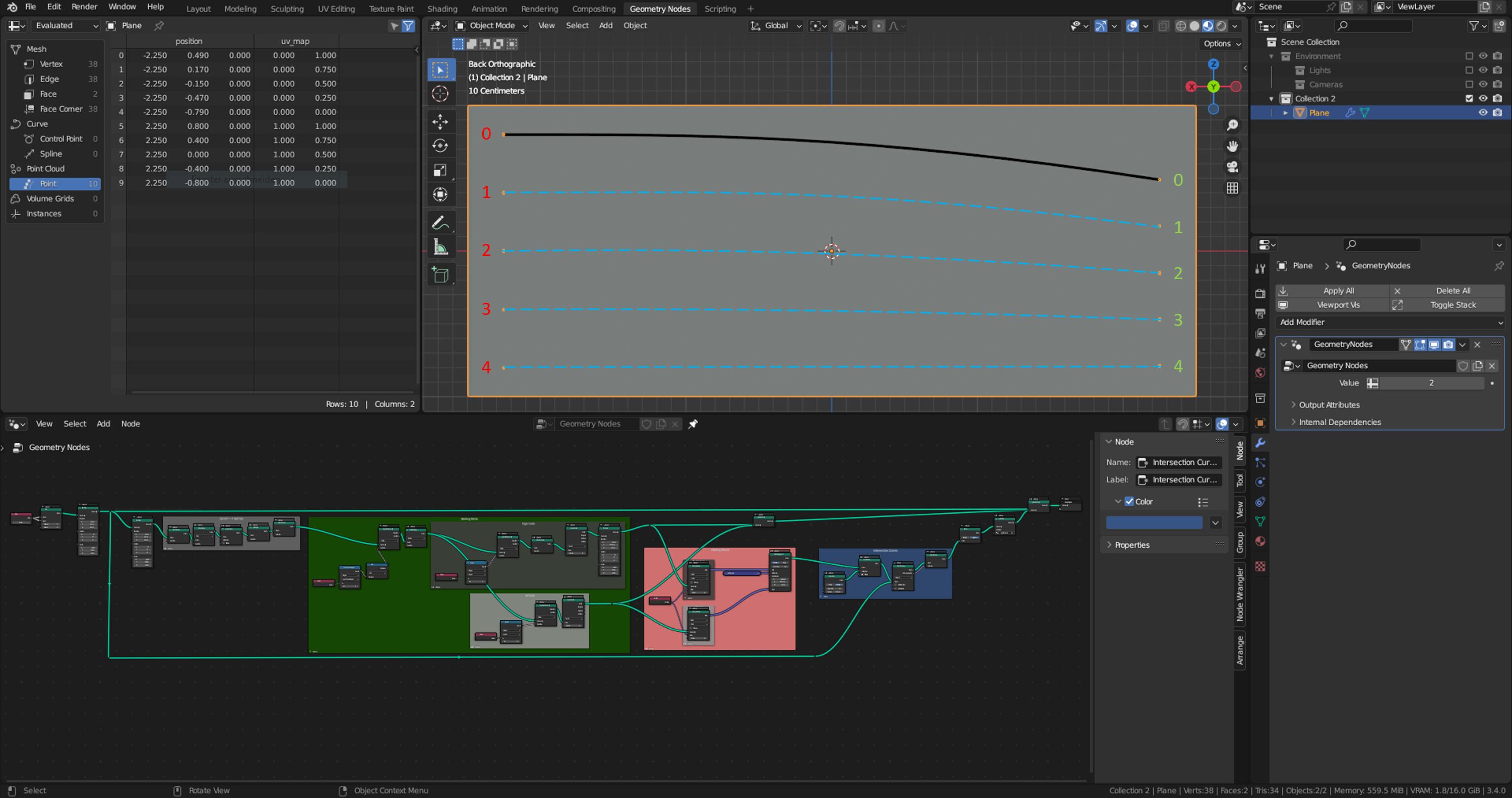scripting Geometry Nodes How to connect two sets of points with the