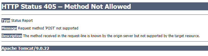 java Spring Security возвращает ошибку 405 Request Method 'POST' Not
