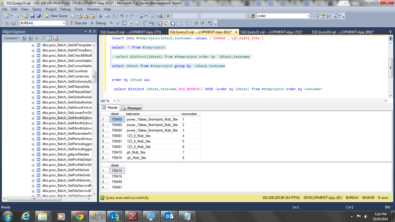 How to use distinct in SQL Server without order by Stack Overflow
