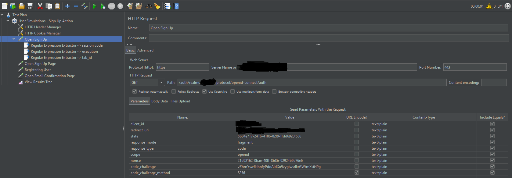 performance Registering user with JMeter + Keycloak Authorization flow Stack Overflow