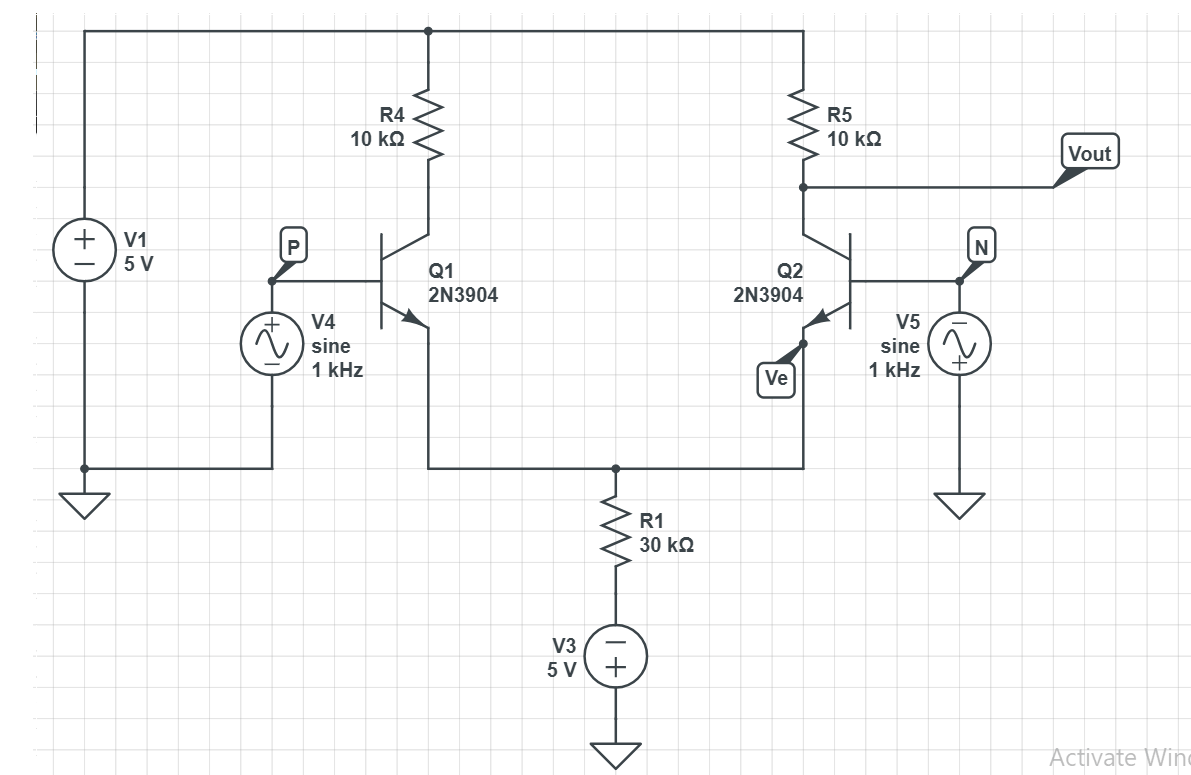 BJT Differential Amplifier problem - Electrical Engineering Stack Exchange