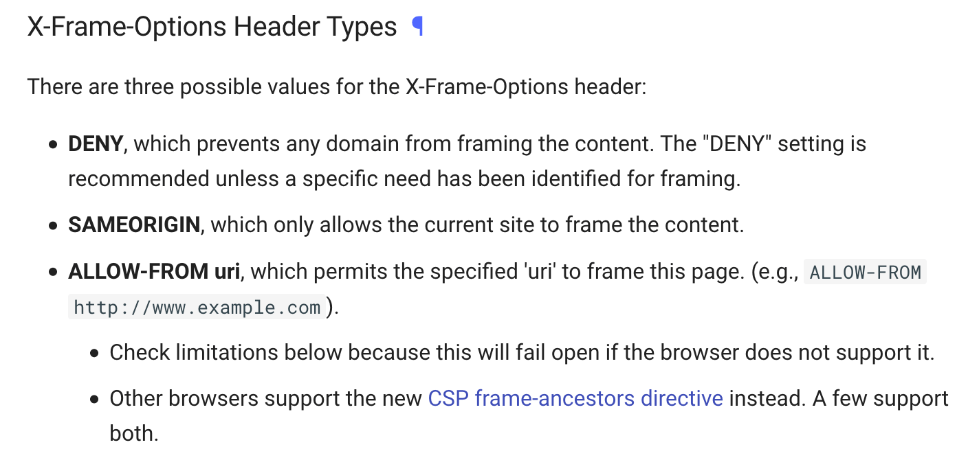 X Frame Options Allow Specific Domain