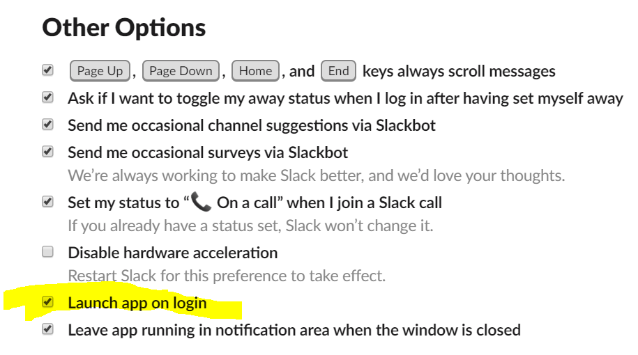 windows 10 Slack Desktop wont open on login Super User