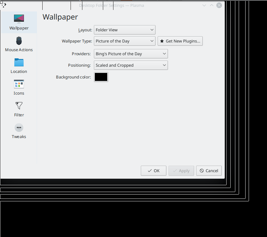 kubuntu KDE Plasma's Picture of the Day to Set Wallpaper not working
