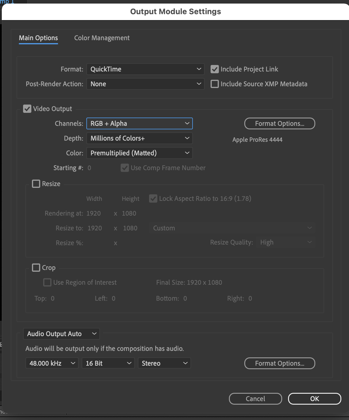 Top 77+ imagen after effects composition settings transparent