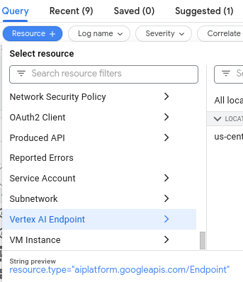 python - How to view Vertex AI Matching Engine Deployed Index logs