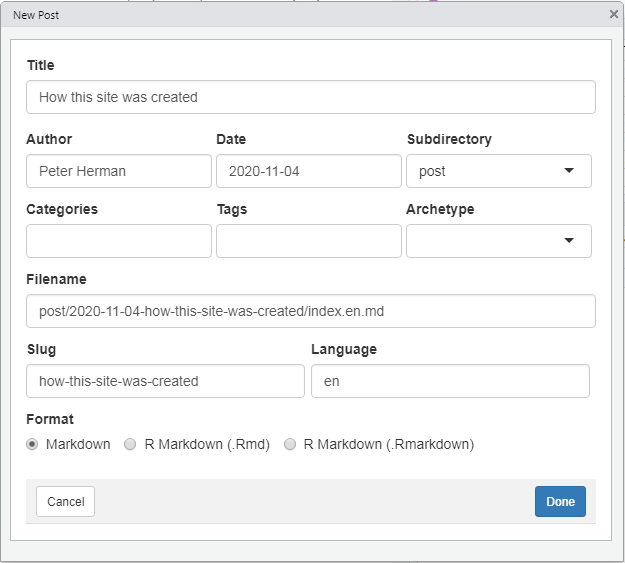 r Blogdown new post addin creates but not loads new file