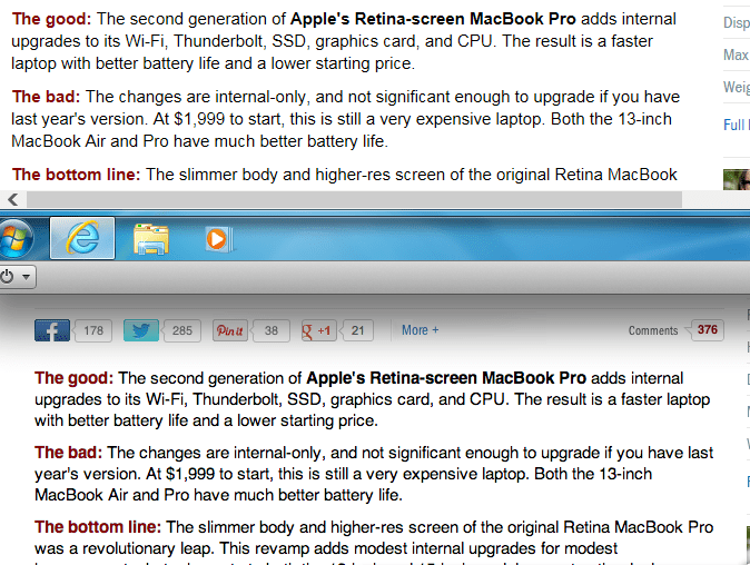 External display has blurry fonts on Dell U2312hm MacBook Pro Retina