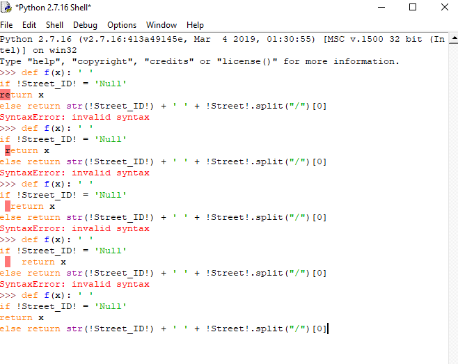 ArcGIS Pro Python Field Calculating Geographic Information Systems