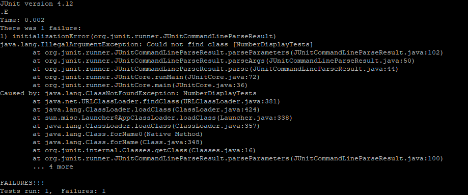 java Running JUnit test from command line