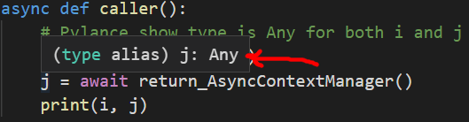 python How to type hint asynccontextmanager return value Stack
