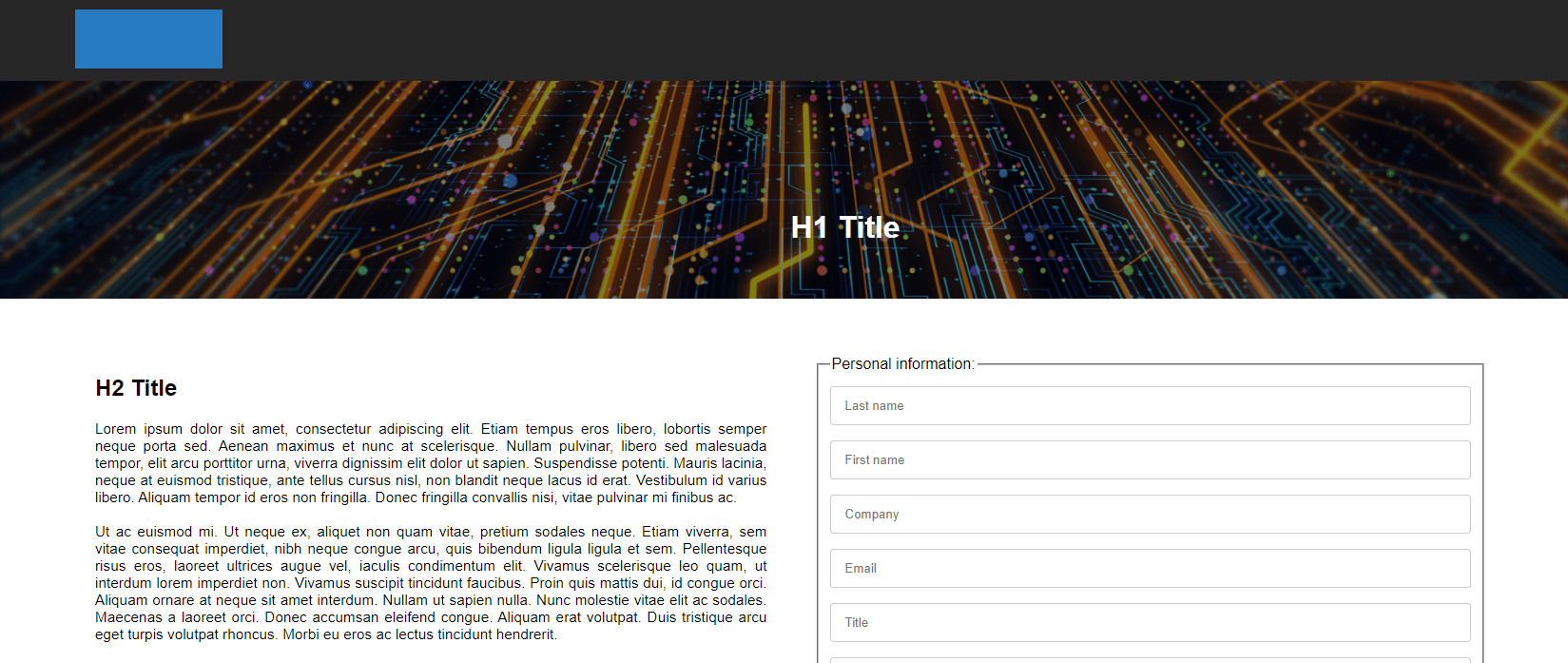 html Center H1 title on a banner Stack Overflow