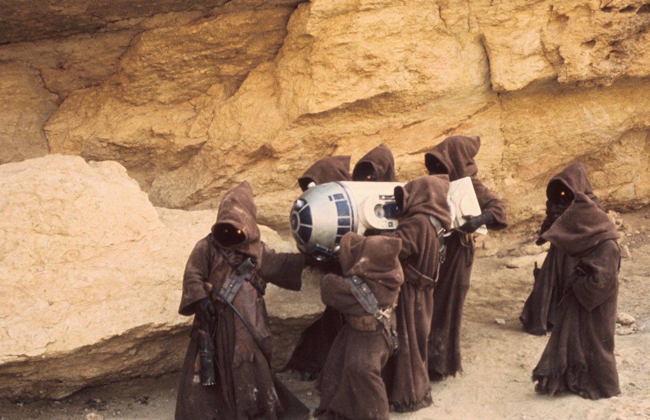 star wars Why do Jawas always wear hoods? Even indoors. What do they