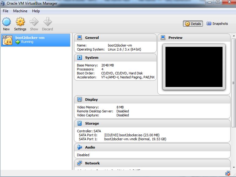 boot2docker Virtual Box on Windows while using Docker Stack Overflow