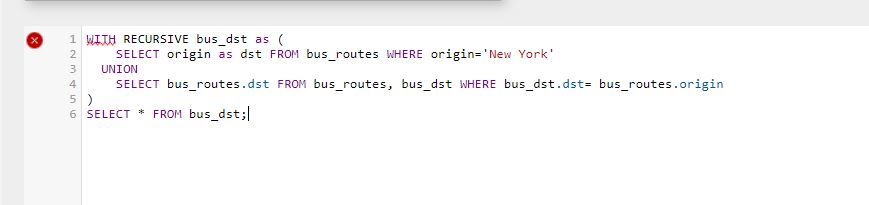 mysql Unrecognized statement type. (near "WITH" at position 0) even