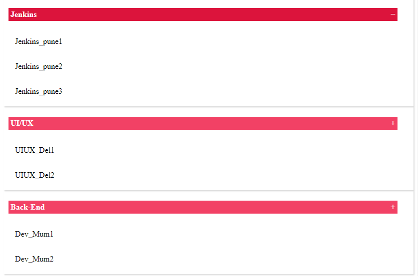 javascript Creating Accordion using JSON Data Stack Overflow