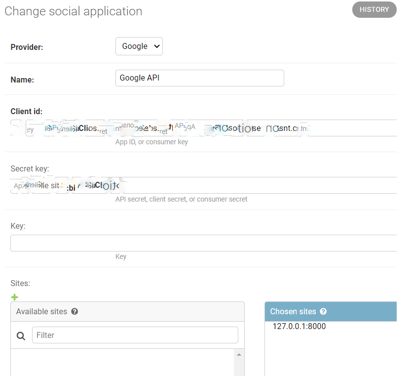 [Solved] Django SocialApp matching query does not exist 9to5Answer