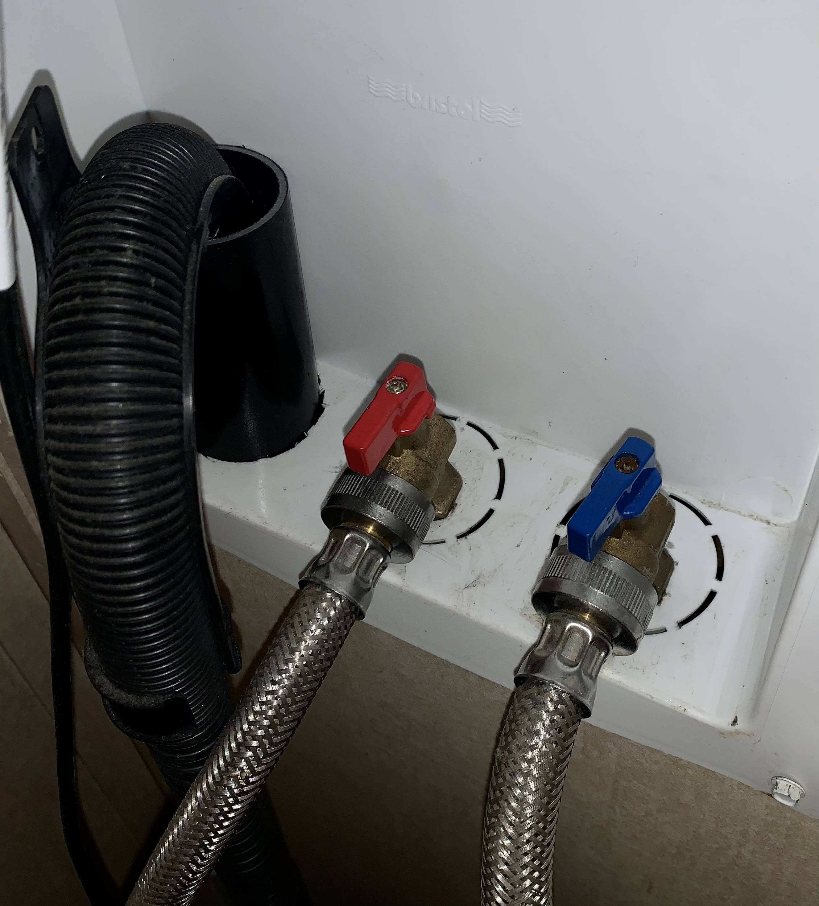 washing machine How can I shut off these water valves that won’t turn