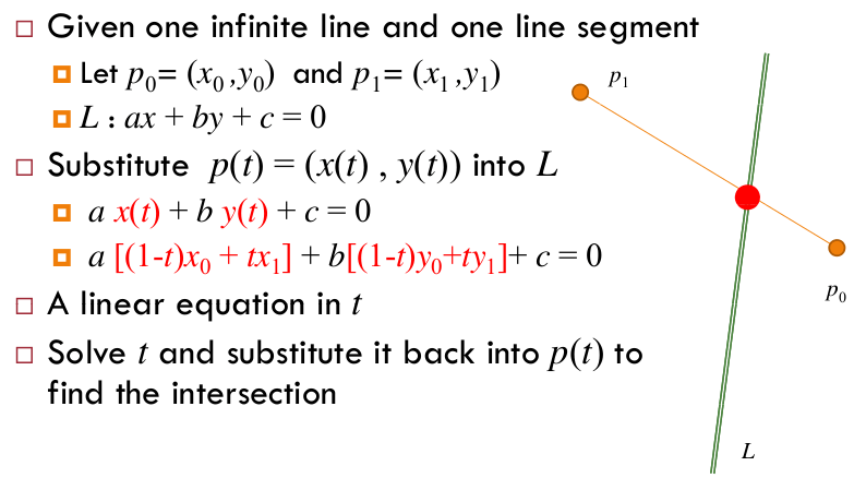 geometry Given 2 points/coordinates, how do I express in ax + by + c