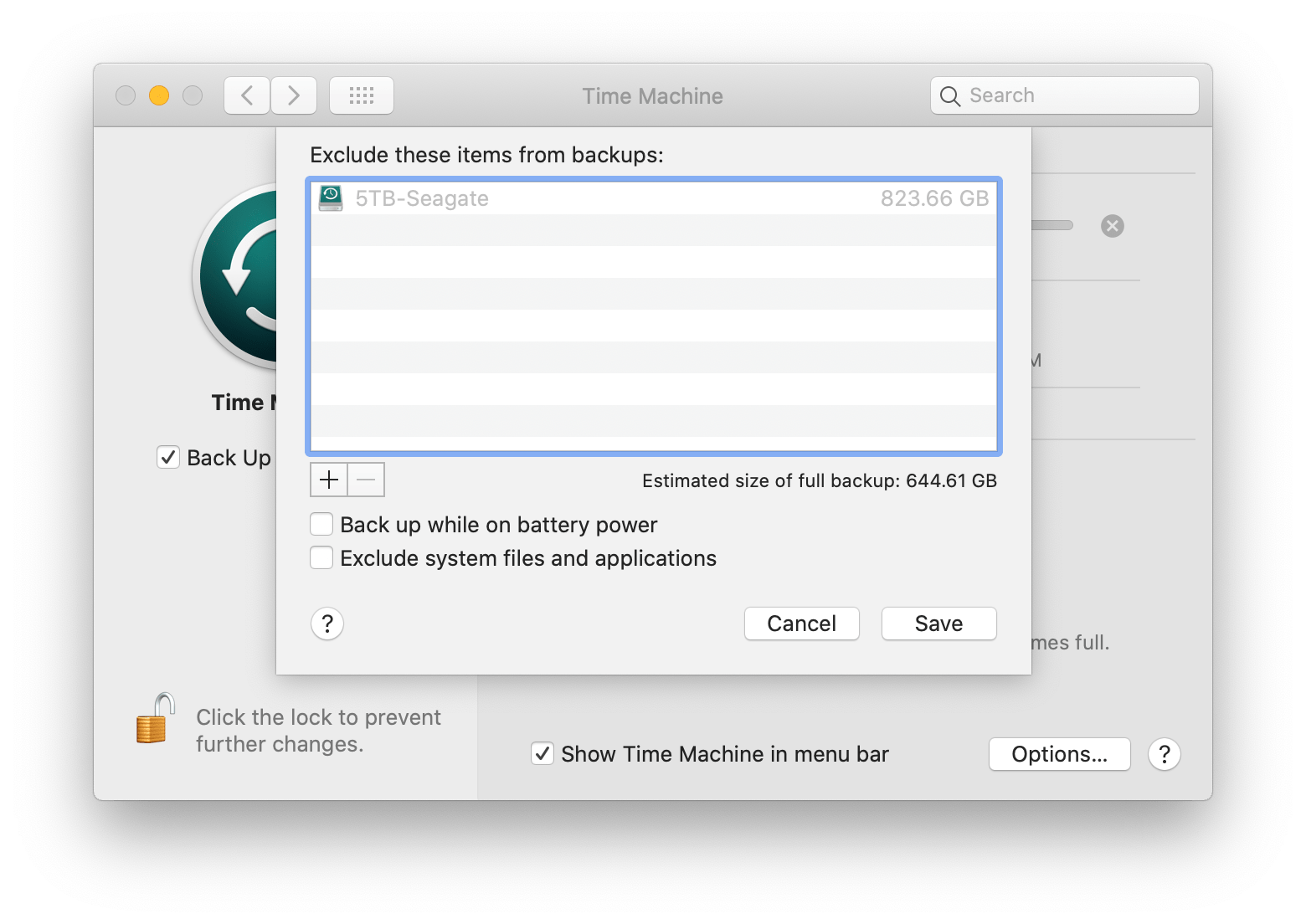 macos I assigned 2 disks to TimeMachine and when 1 goes missing, TM