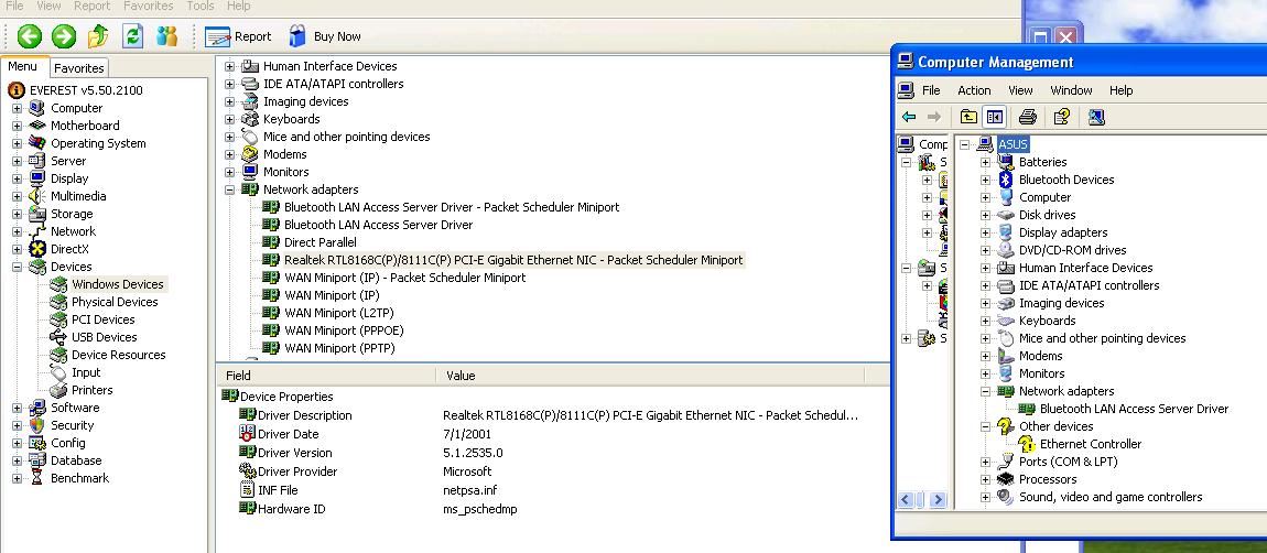windows xp Which LAN driver should I use for Asus F5Z? Super User