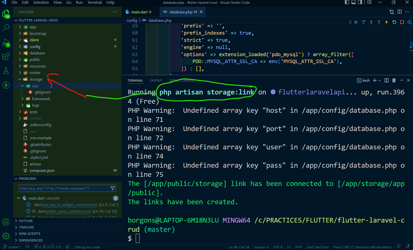 [Solved] How can I deploy Laravel to store images [storage/app] to